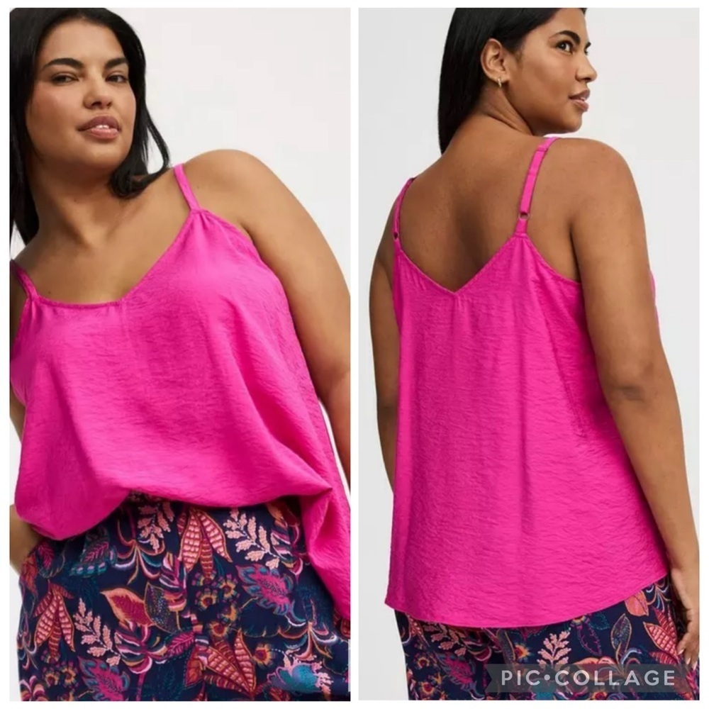 NWT TORRID Sophie Swing Cami Fuchsia Red Size 4X